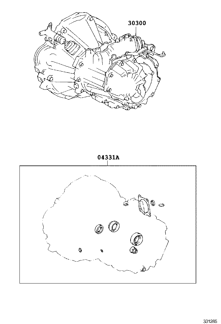 CALDINA | TRANSAXLE OR TRANSMISSION ASSY GASKET KIT MTM