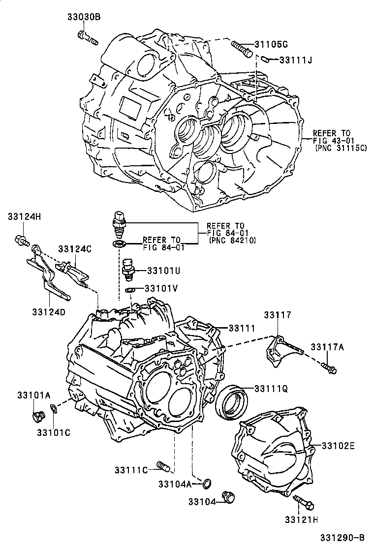  RAV4 J L |  CLUTCH HOUSING TRANSMISSION CASE MTM