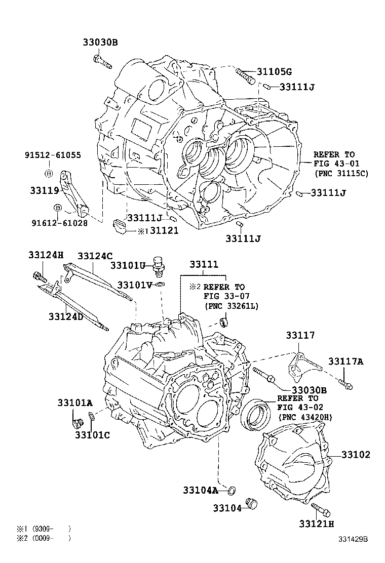  CALDINA |  CLUTCH HOUSING TRANSMISSION CASE MTM