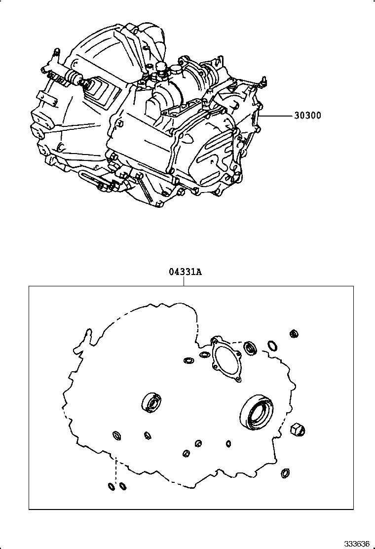CALDINA | TRANSAXLE OR TRANSMISSION ASSY GASKET KIT MTM