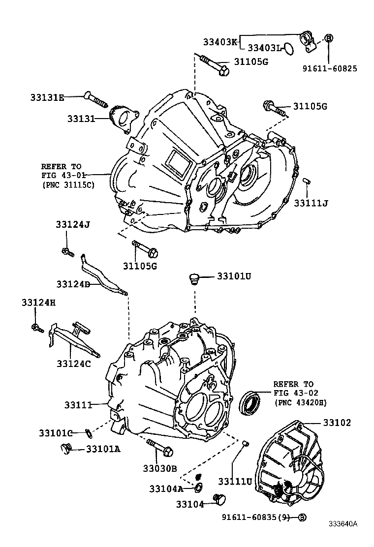  CALDINA |  CLUTCH HOUSING TRANSMISSION CASE MTM