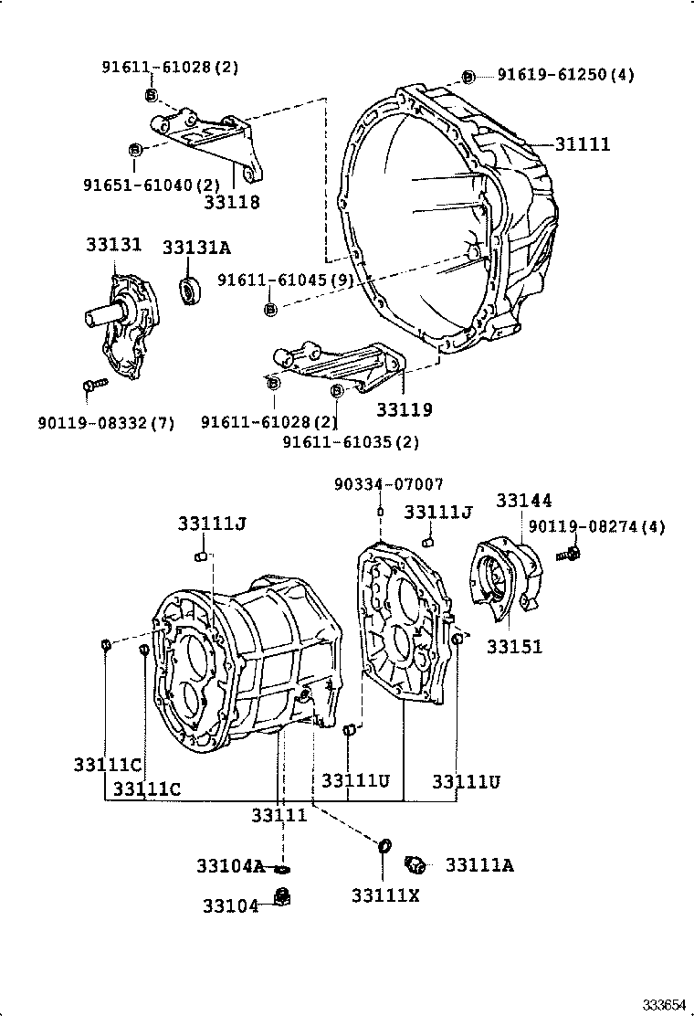  CROWN |  CLUTCH HOUSING TRANSMISSION CASE MTM