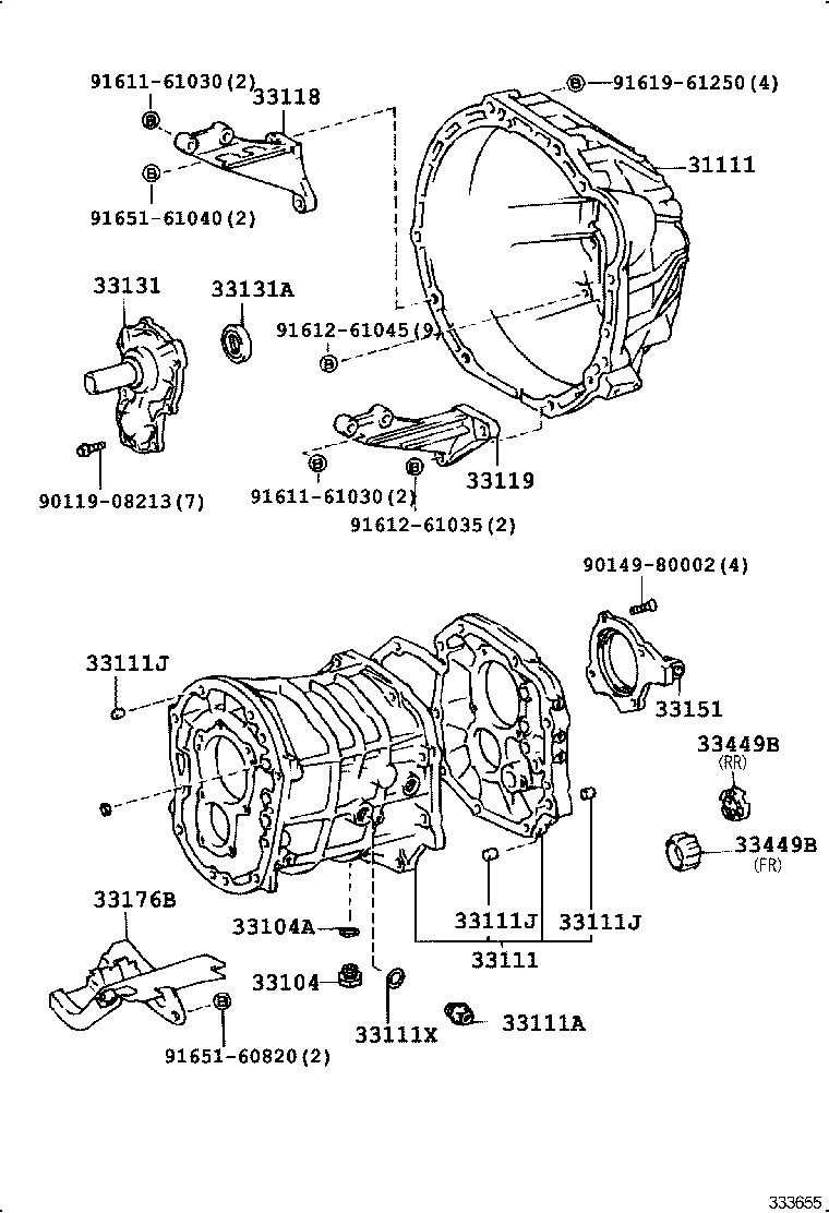  CROWN |  CLUTCH HOUSING TRANSMISSION CASE MTM