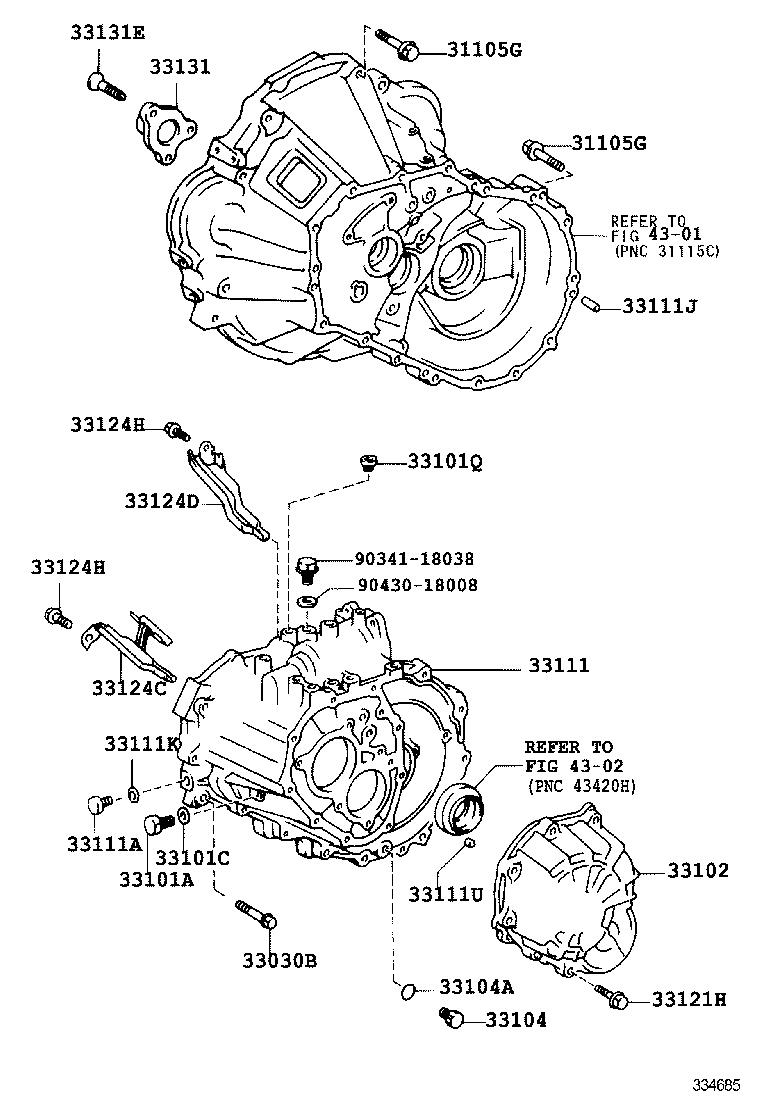  LVN CRE TRN MRN |  CLUTCH HOUSING TRANSMISSION CASE MTM