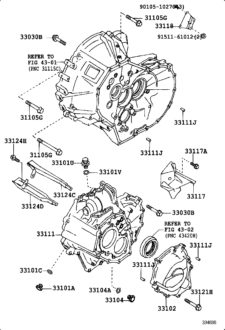 LVN CRE TRN MRN |  CLUTCH HOUSING TRANSMISSION CASE MTM