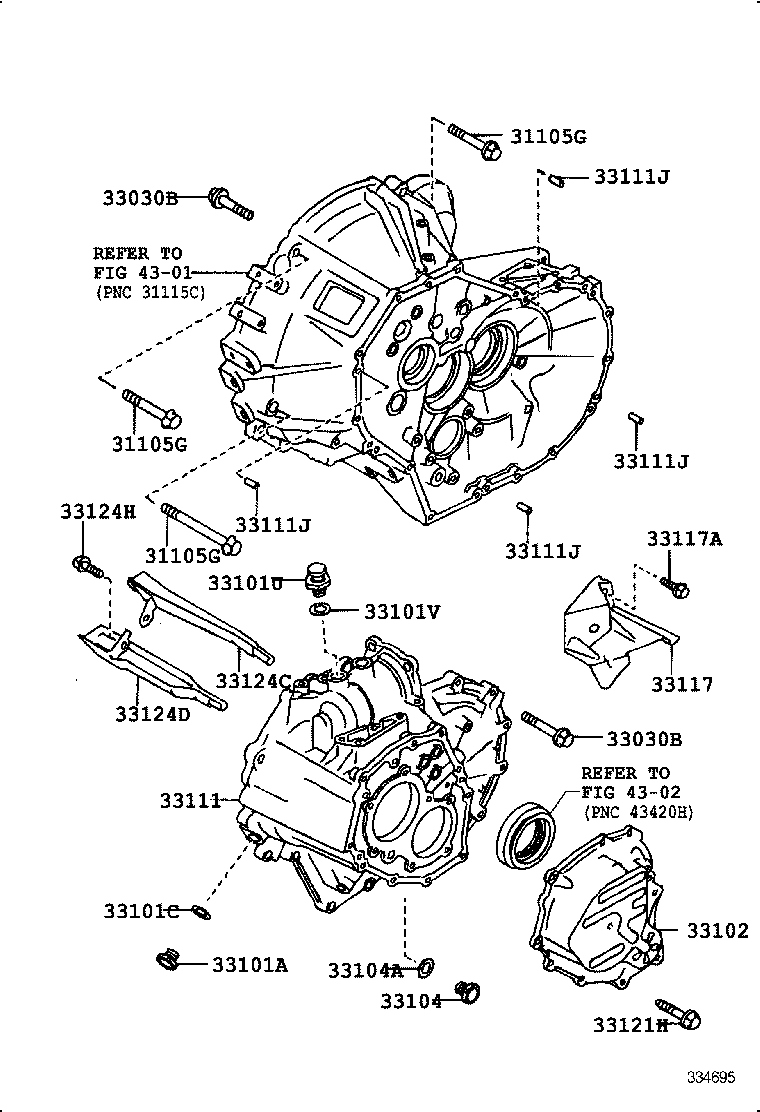 SPRINTER CARIB | CLUTCH HOUSING TRANSMISSION CASE MTM
