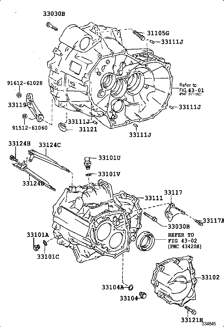  RAV4 |  CLUTCH HOUSING TRANSMISSION CASE MTM