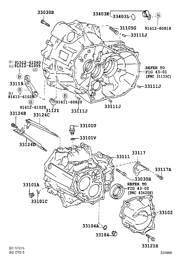CARINA FF | CLUTCH HOUSING TRANSMISSION CASE MTM