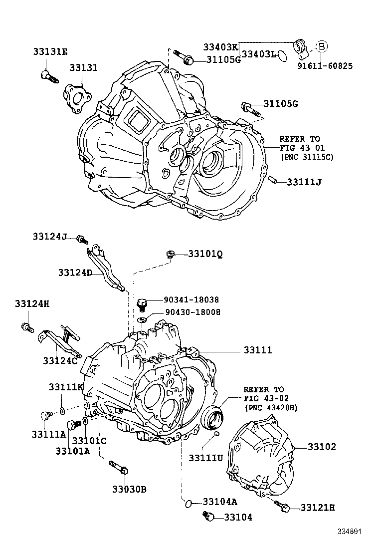  CARINA FF |  CLUTCH HOUSING TRANSMISSION CASE MTM