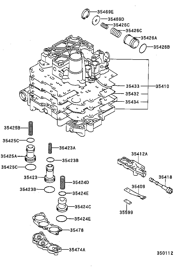  CARINA ED |  VALVE BODY OIL STRAINER ATM