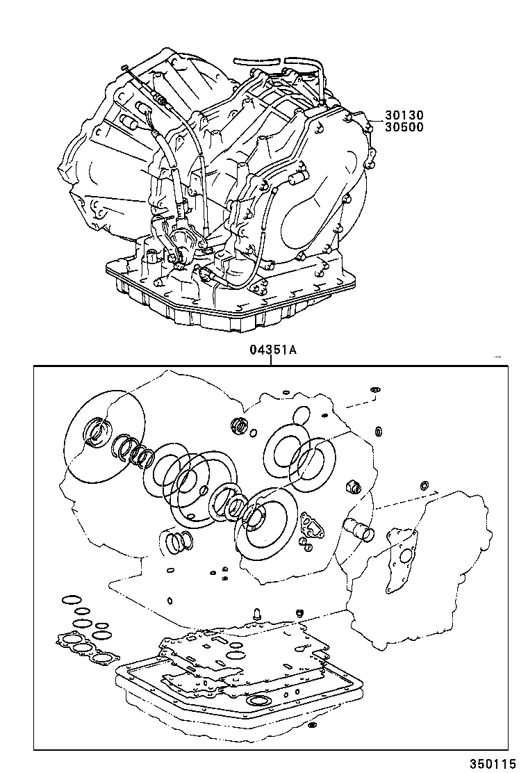 CARINA FF | TRANSAXLE OR TRANSMISSION ASSY GASKET KIT ATM
