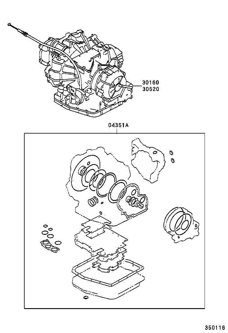  CARINA FF |  TRANSAXLE OR TRANSMISSION ASSY GASKET KIT ATM