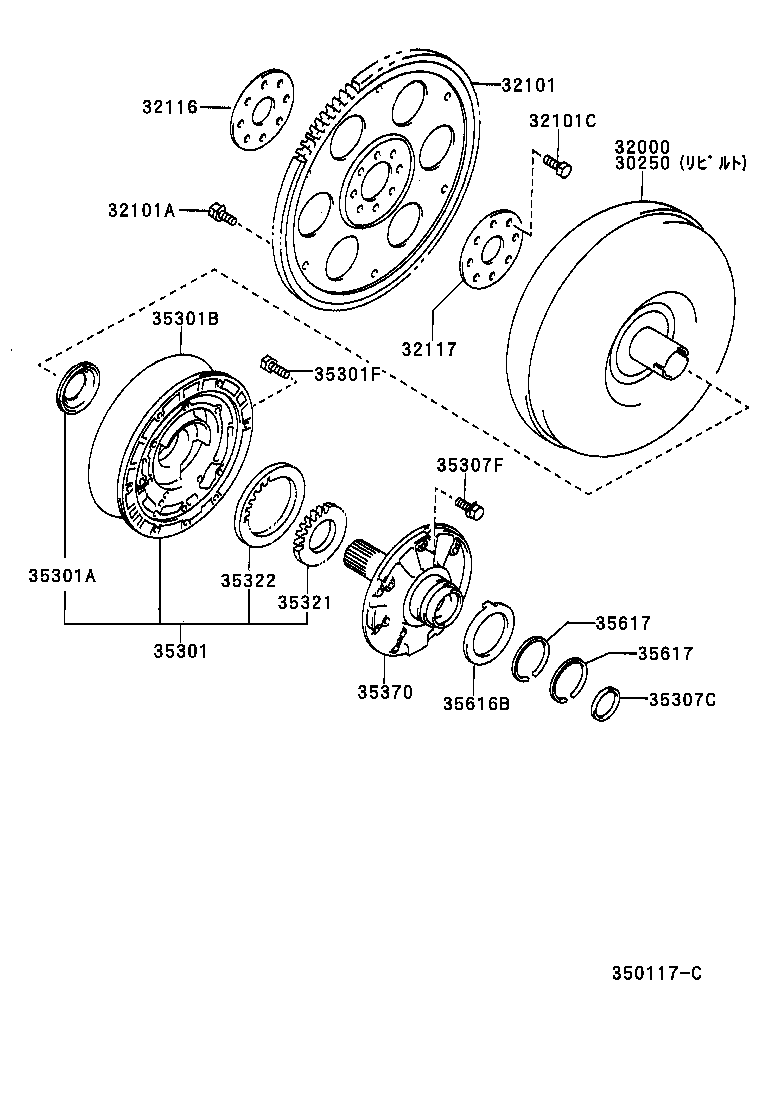 CARINA FF | TORQUE CONVERTER FRONT OIL PUMP CHAIN ATM