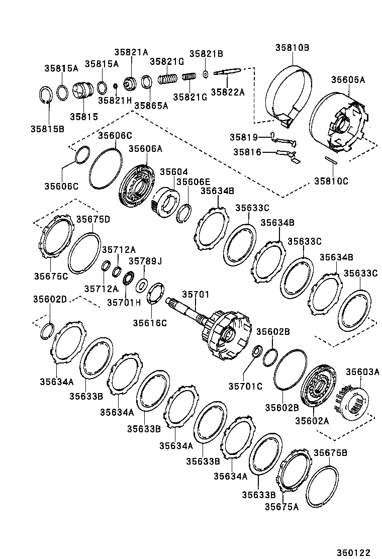 CARINA FF | BRAKE BAND MULTIPLE DISC CLUTCH ATM