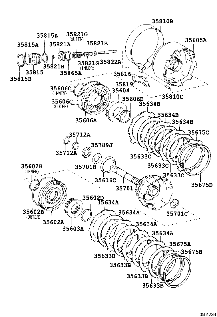  CALDINA |  BRAKE BAND MULTIPLE DISC CLUTCH ATM