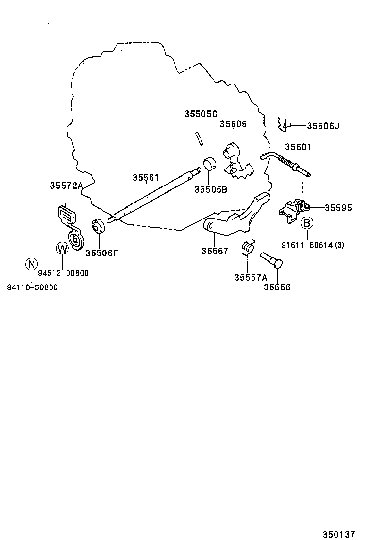  CALDINA |  THROTTLE LINK VALVE LEVER ATM