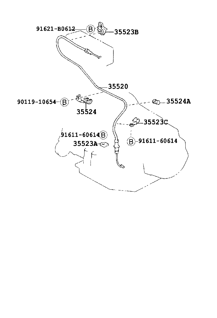  CARINA FF |  THROTTLE LINK VALVE LEVER ATM