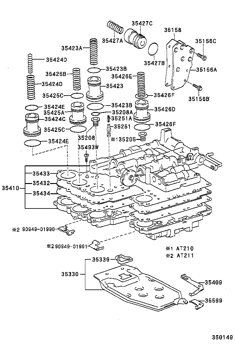  CARINA FF |  VALVE BODY OIL STRAINER ATM