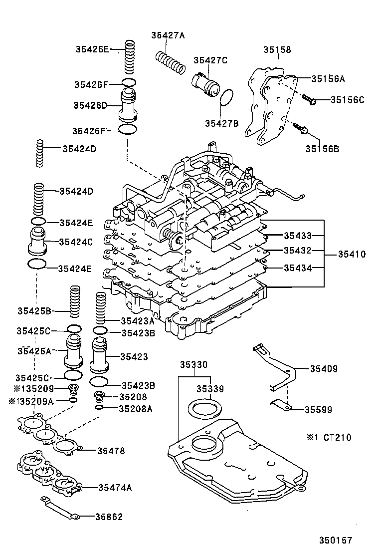  CARINA FF |  VALVE BODY OIL STRAINER ATM