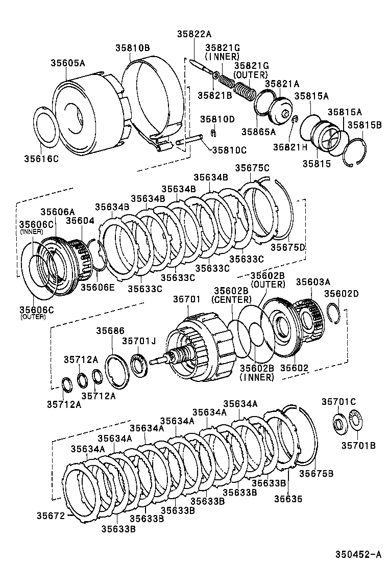 GRANVIA GRAND HIACE | BRAKE BAND MULTIPLE DISC CLUTCH ATM