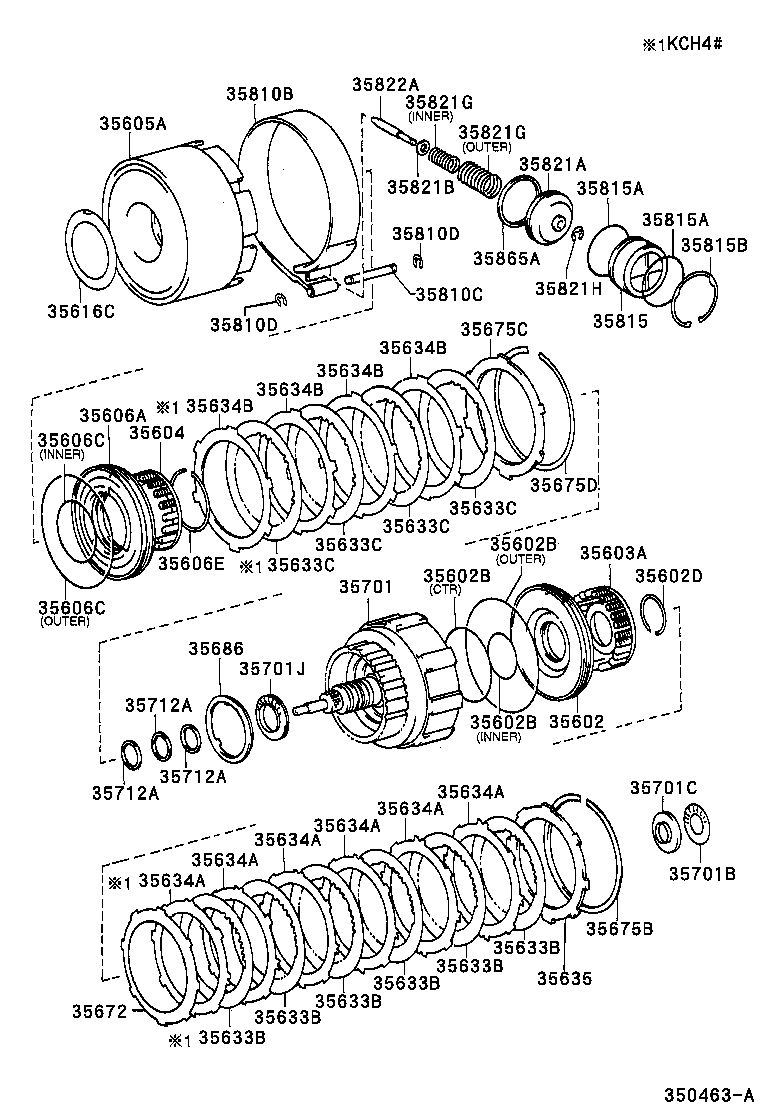REGIUS TOURING HIACE | BRAKE BAND MULTIPLE DISC CLUTCH ATM