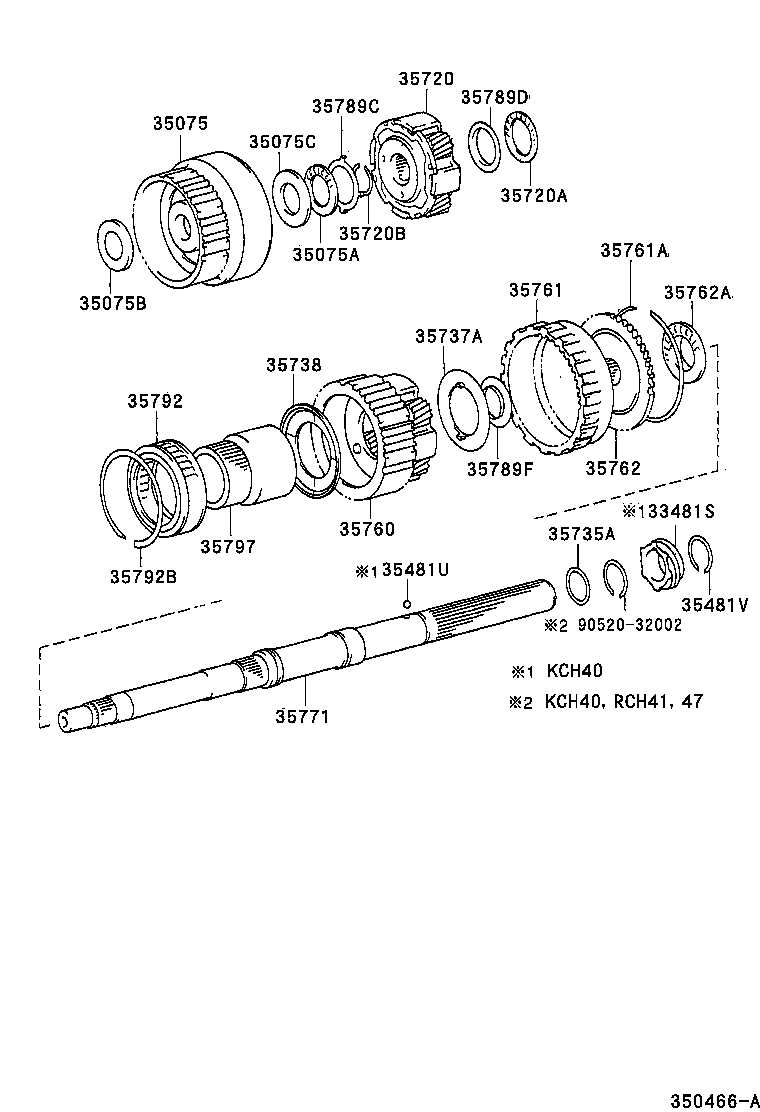REGIUS TOURING HIACE | PLANETARY GEAR REVERSE PISTON COUNTER GEAR ATM
