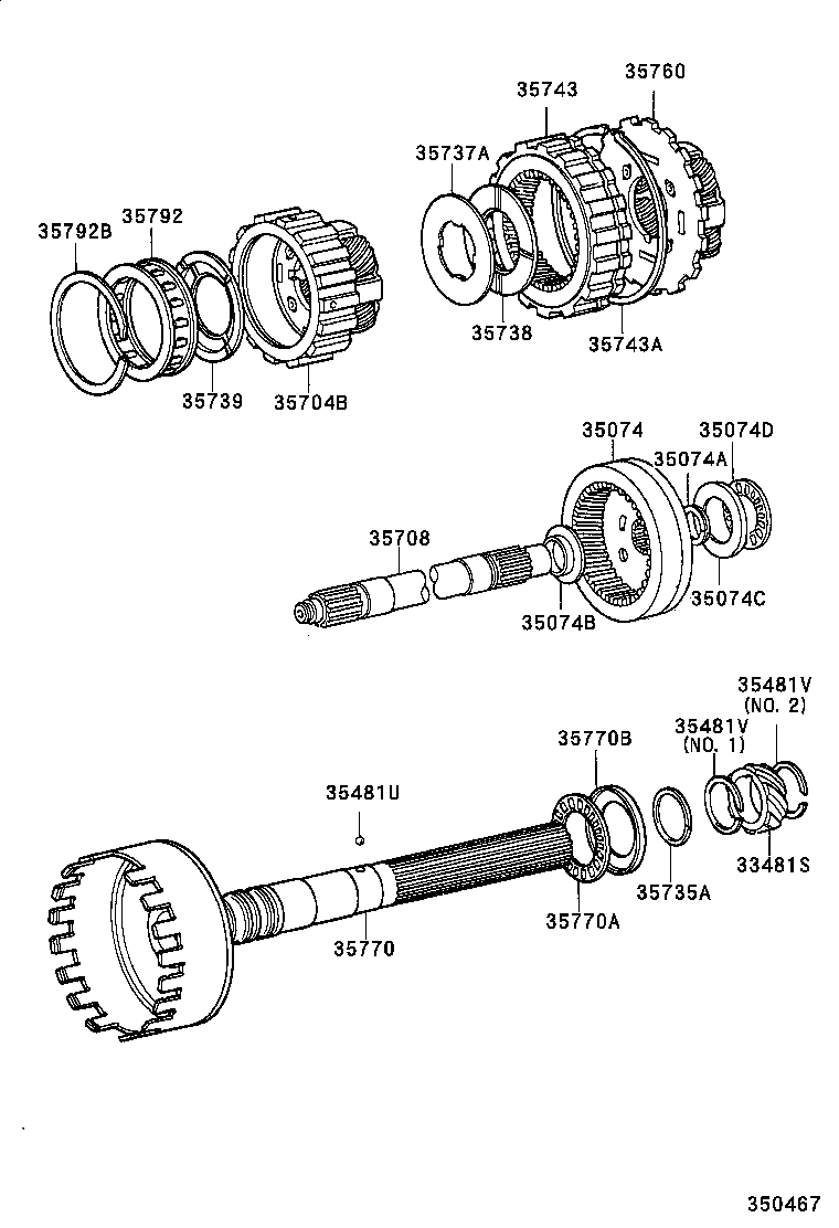 REGIUS TOURING HIACE | PLANETARY GEAR REVERSE PISTON COUNTER GEAR ATM