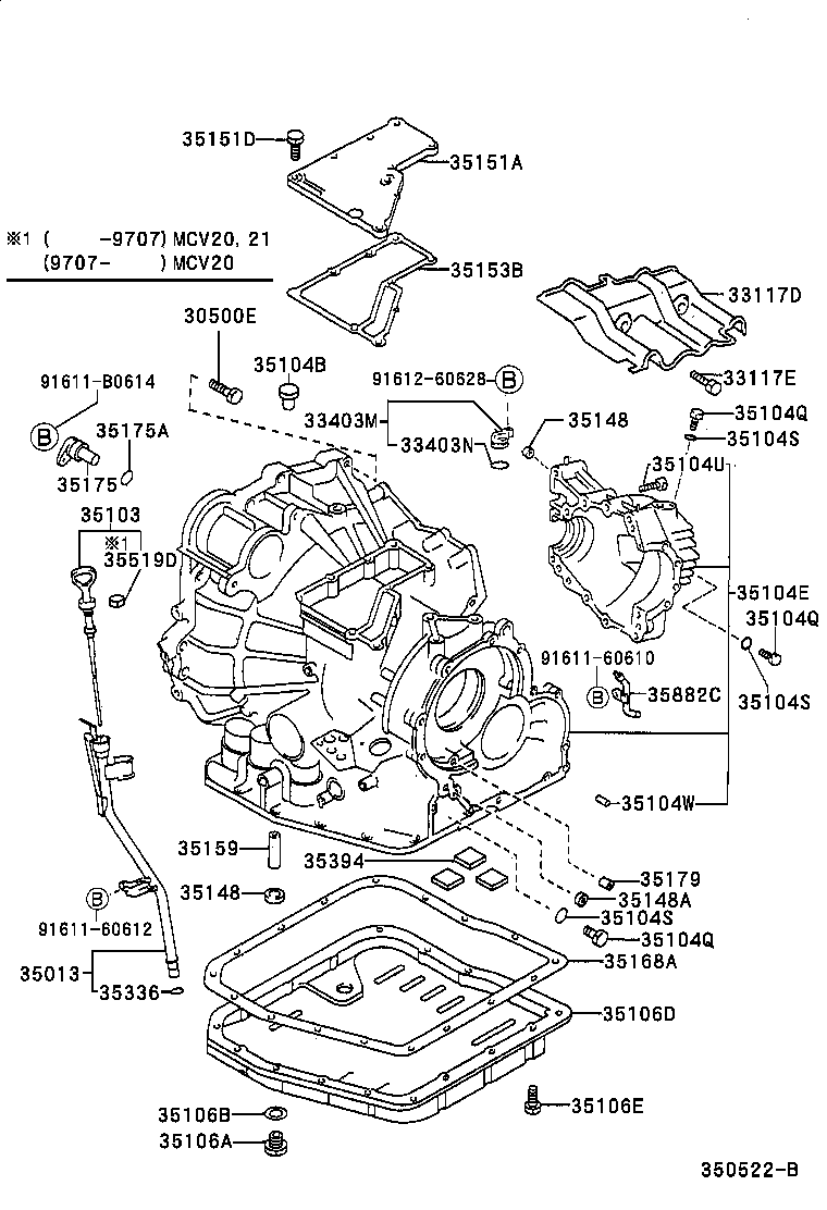  MARK 2 WG |  TRANSMISSION CASE OIL PAN ATM