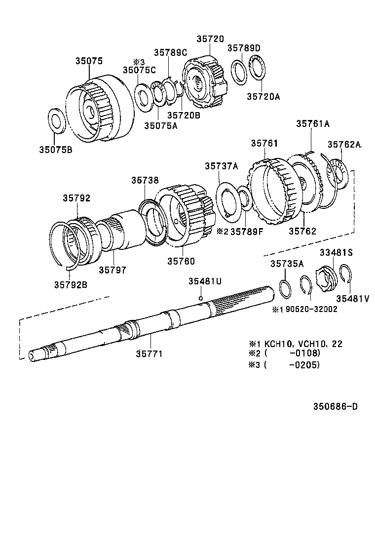 GRANVIA GRAND HIACE | PLANETARY GEAR REVERSE PISTON COUNTER GEAR ATM