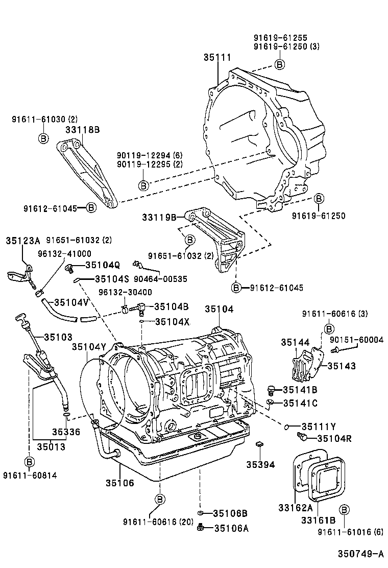  DYNA 150 TOYOACE G15 |  TRANSMISSION CASE OIL PAN ATM