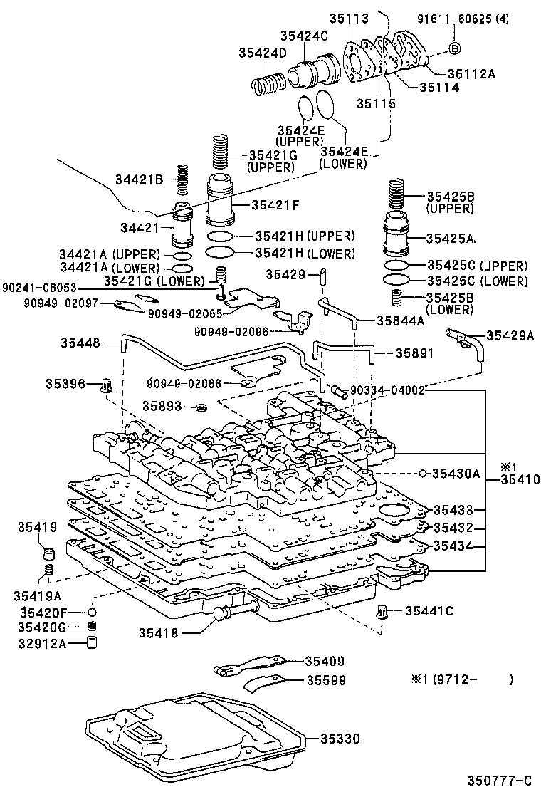  DYNA 200 TOYOACE G25 |  VALVE BODY OIL STRAINER ATM