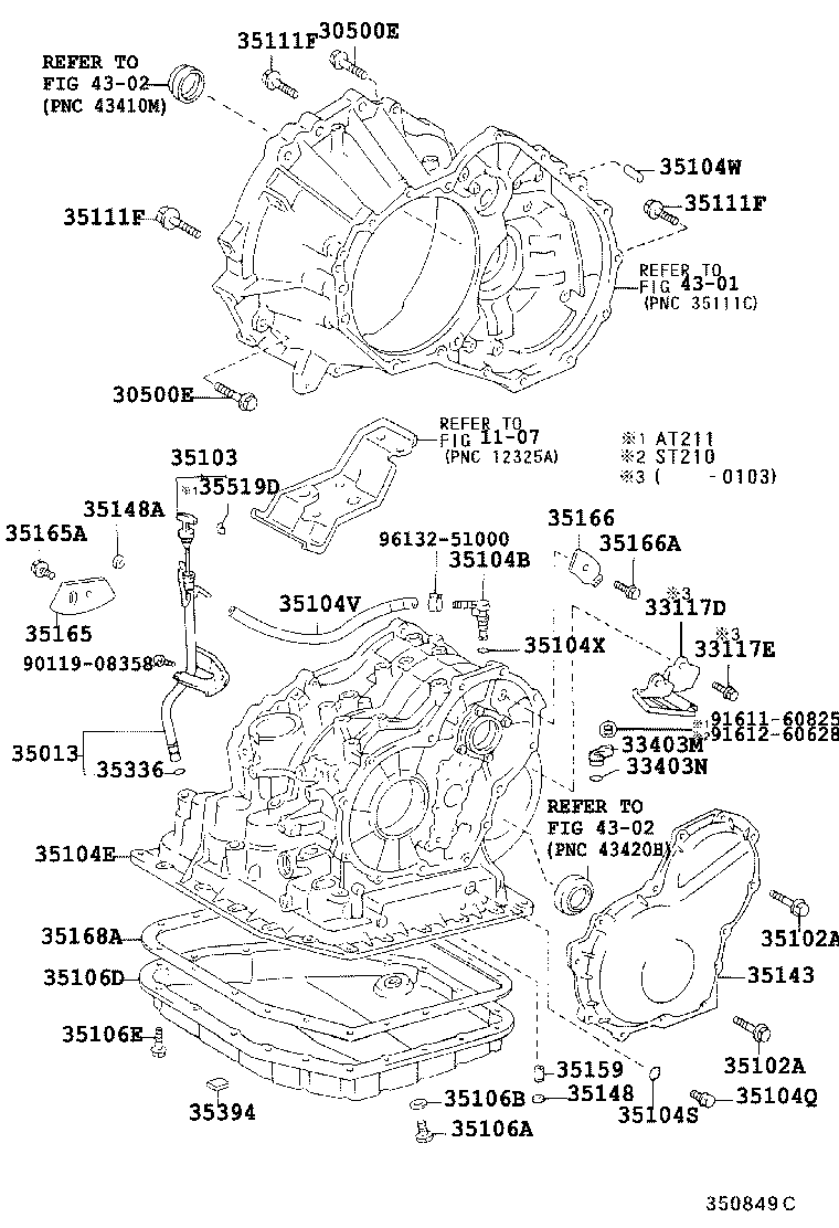 CALDINA | TRANSMISSION CASE OIL PAN ATM