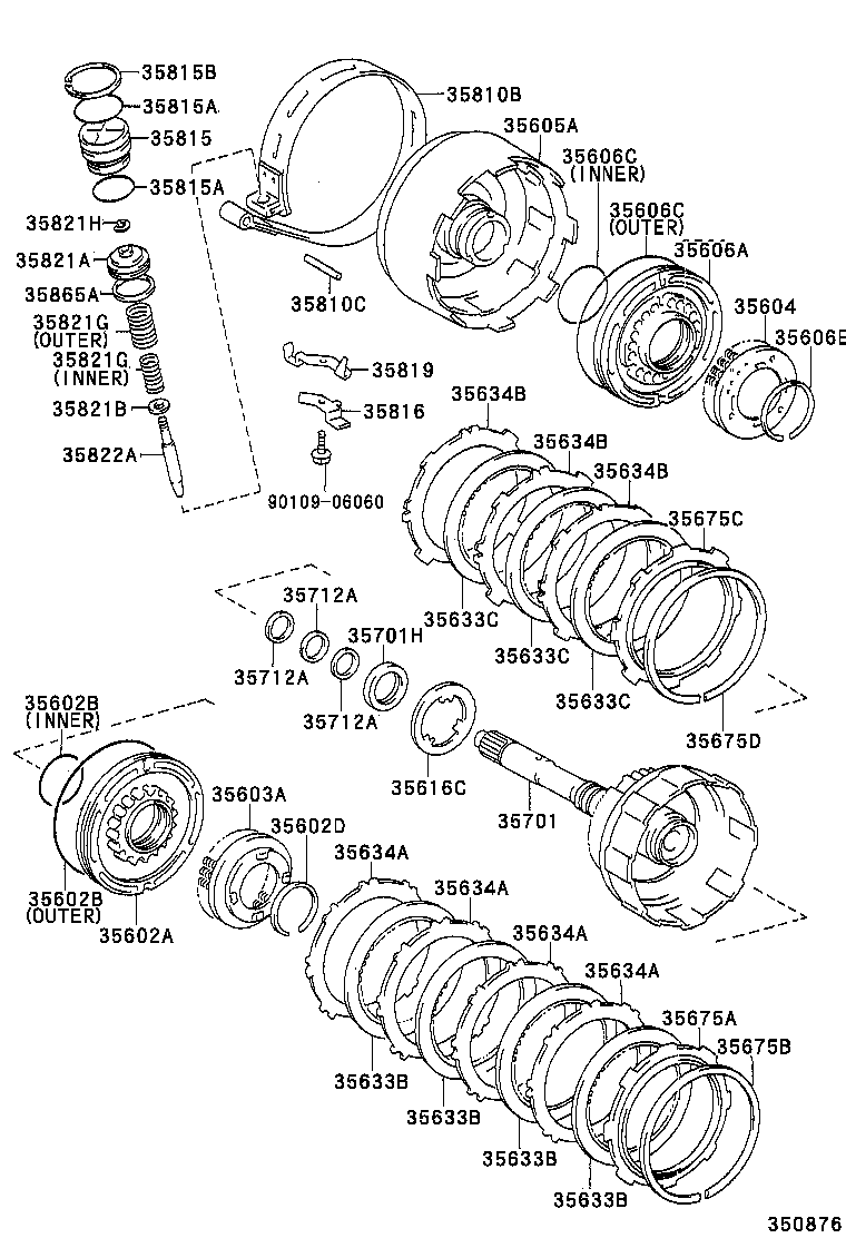 CALDINA | BRAKE BAND MULTIPLE DISC CLUTCH ATM