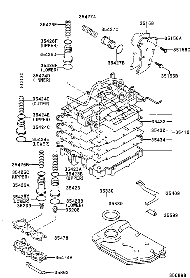  CALDINA |  VALVE BODY OIL STRAINER ATM