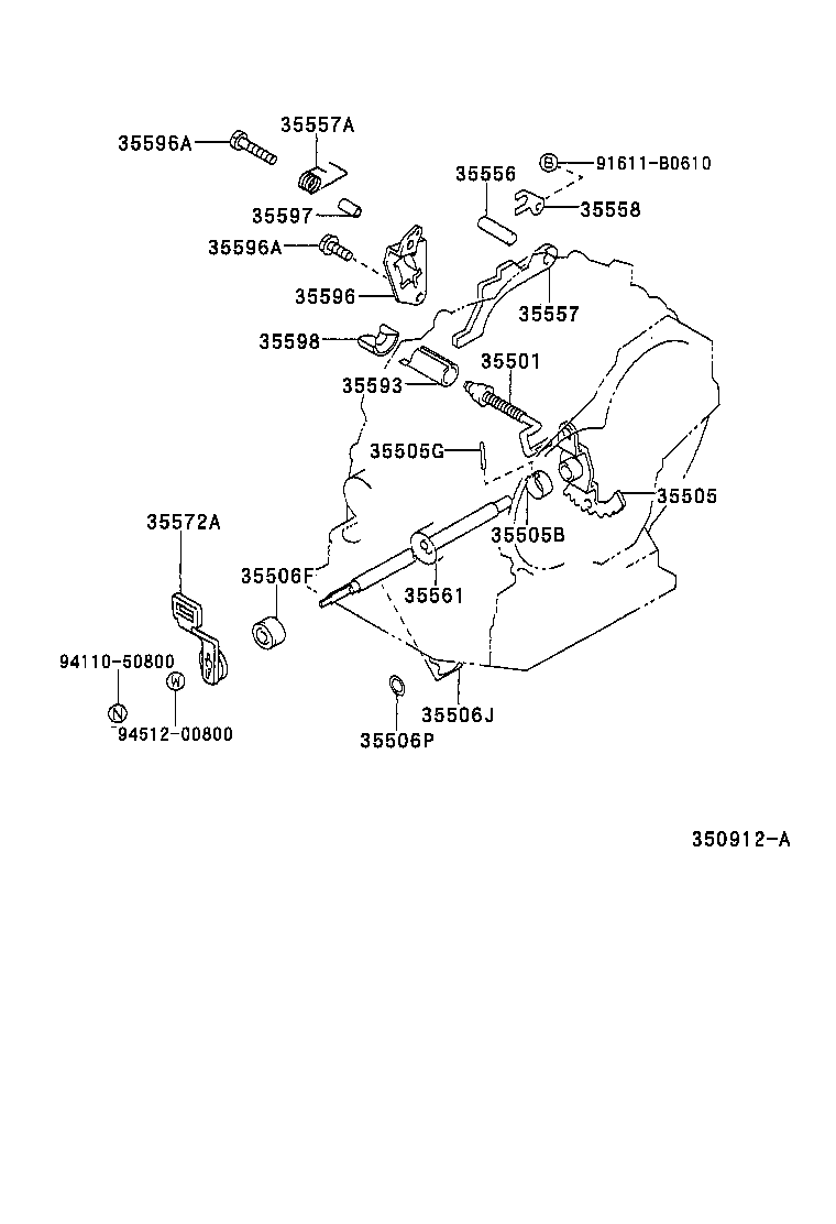  CALDINA |  THROTTLE LINK VALVE LEVER ATM