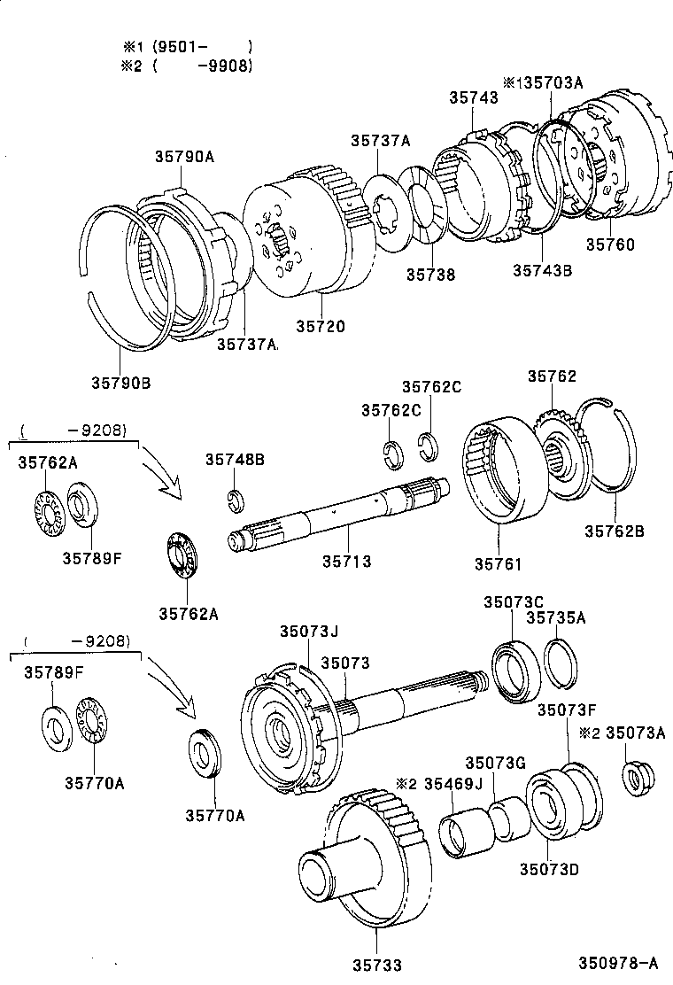 LAND CRUISER S T H T | PLANETARY GEAR REVERSE PISTON COUNTER GEAR ATM