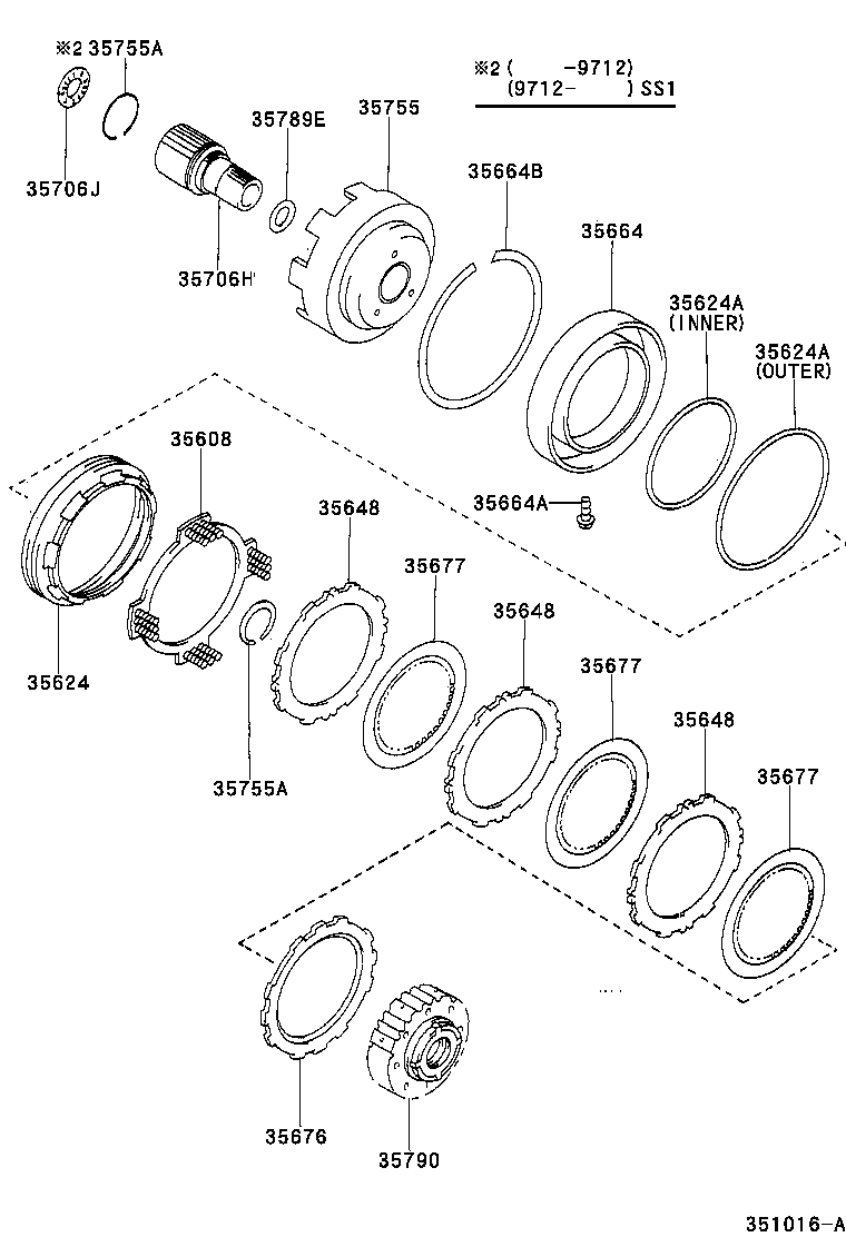  CELICA |  CENTER SUPPORT PLANETARY SUN GEAR ATM