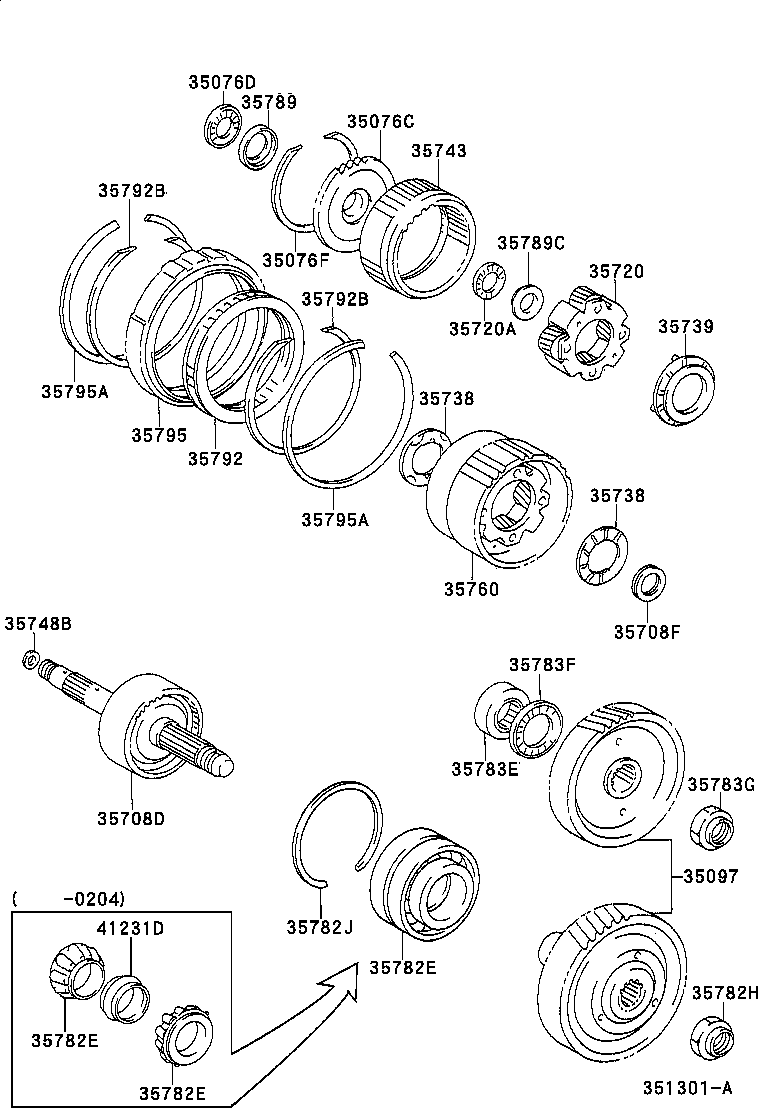 GAIA | PLANETARY GEAR REVERSE PISTON COUNTER GEAR ATM