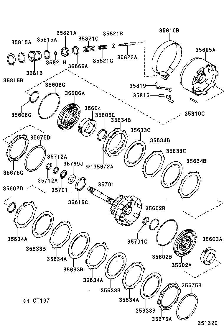  CALDINA |  BRAKE BAND MULTIPLE DISC CLUTCH ATM