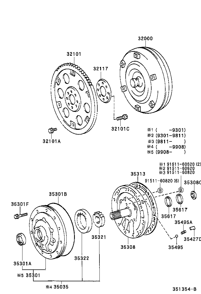 LAND CRUISER S T H T |  TORQUE CONVERTER FRONT OIL PUMP CHAIN ATM