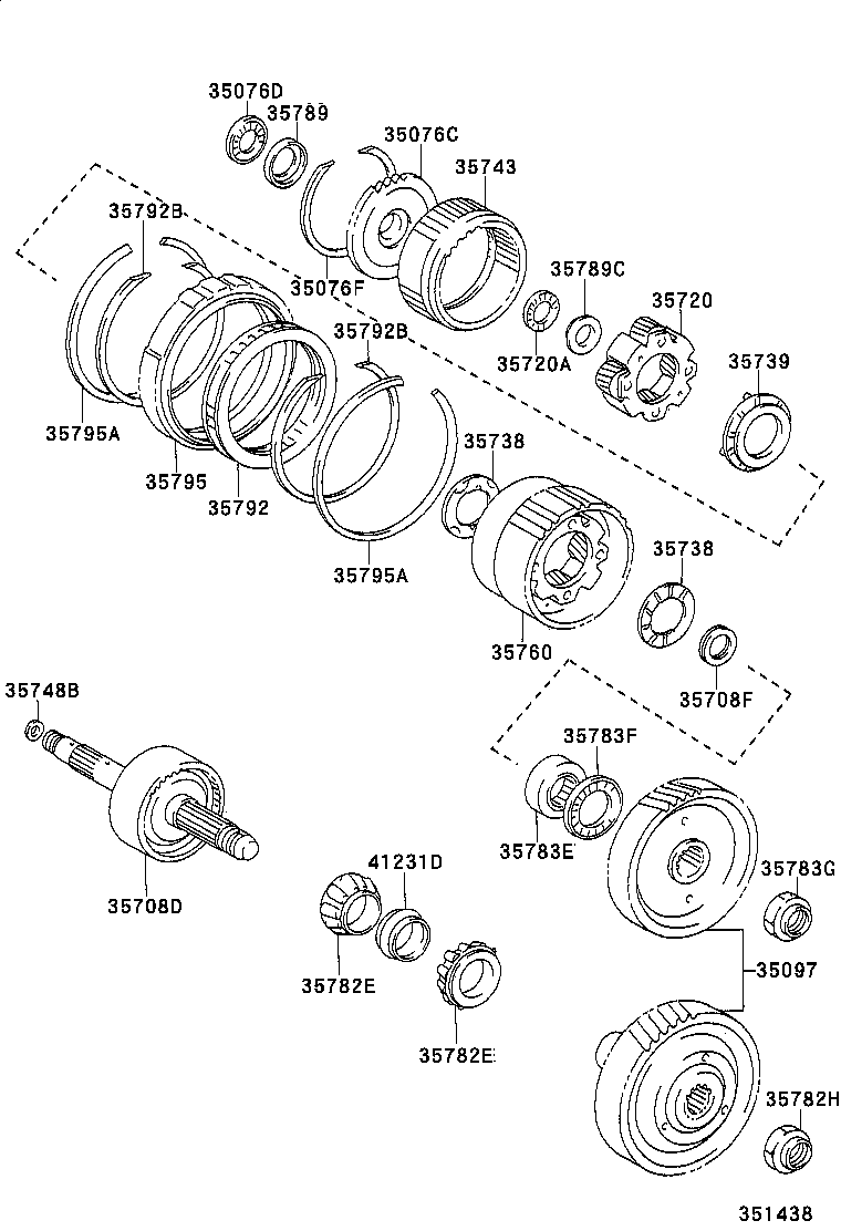 CALDINA | PLANETARY GEAR REVERSE PISTON COUNTER GEAR ATM