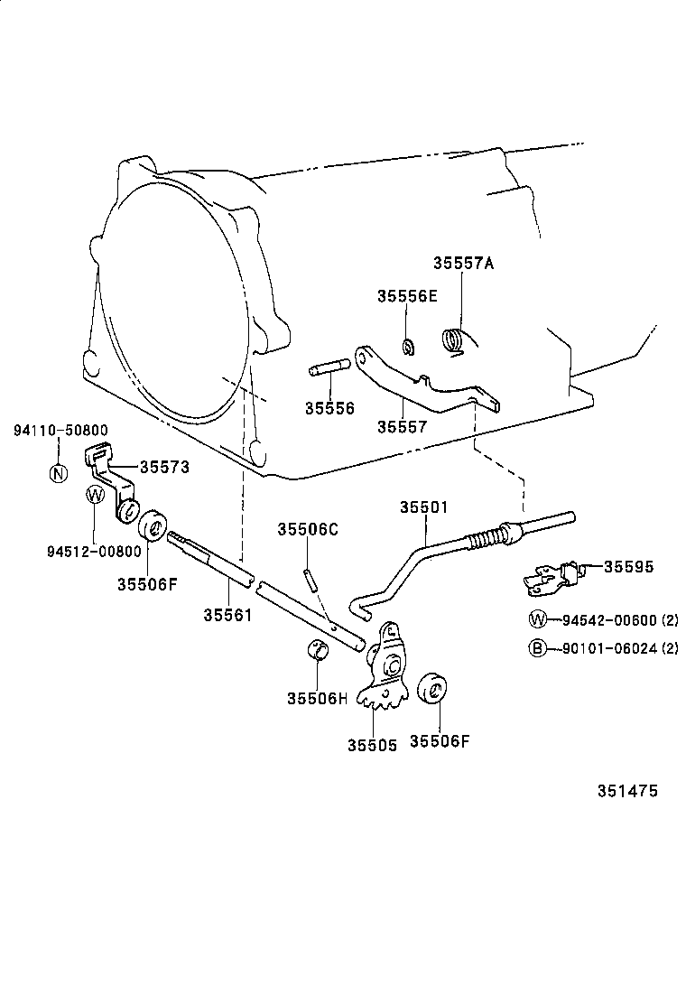  GRANVIA GRAND HIACE |  THROTTLE LINK VALVE LEVER ATM