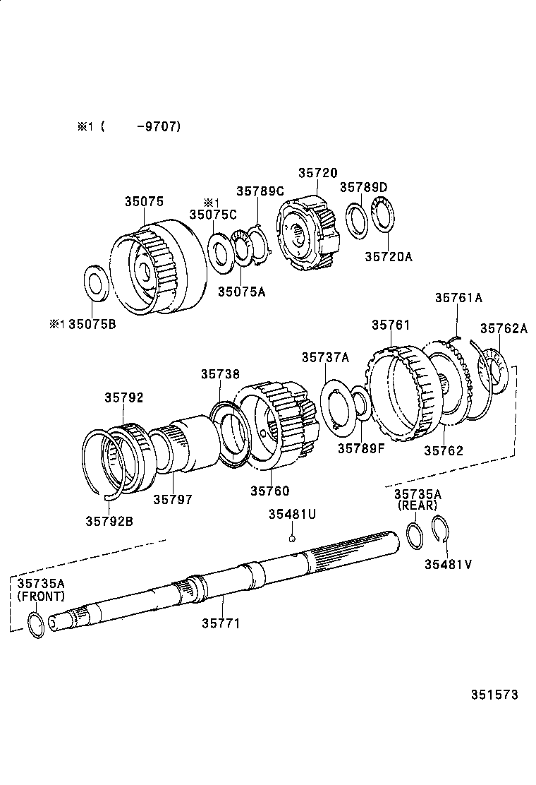  CROWN CROWN MAJESTA |  PLANETARY GEAR REVERSE PISTON COUNTER GEAR ATM