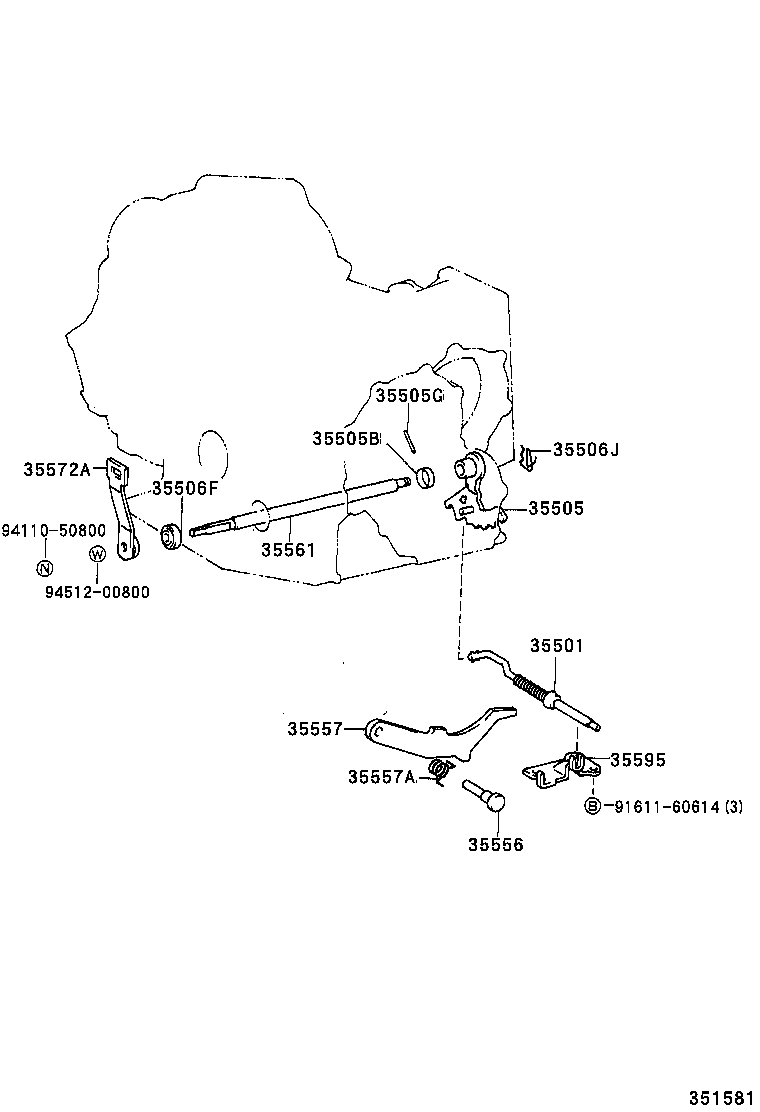  RAV4 |  THROTTLE LINK VALVE LEVER ATM