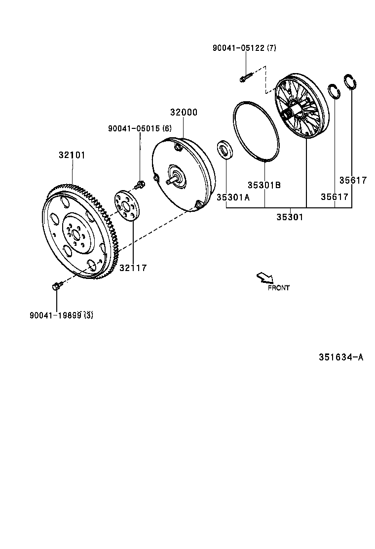  DUET |  TORQUE CONVERTER FRONT OIL PUMP CHAIN ATM