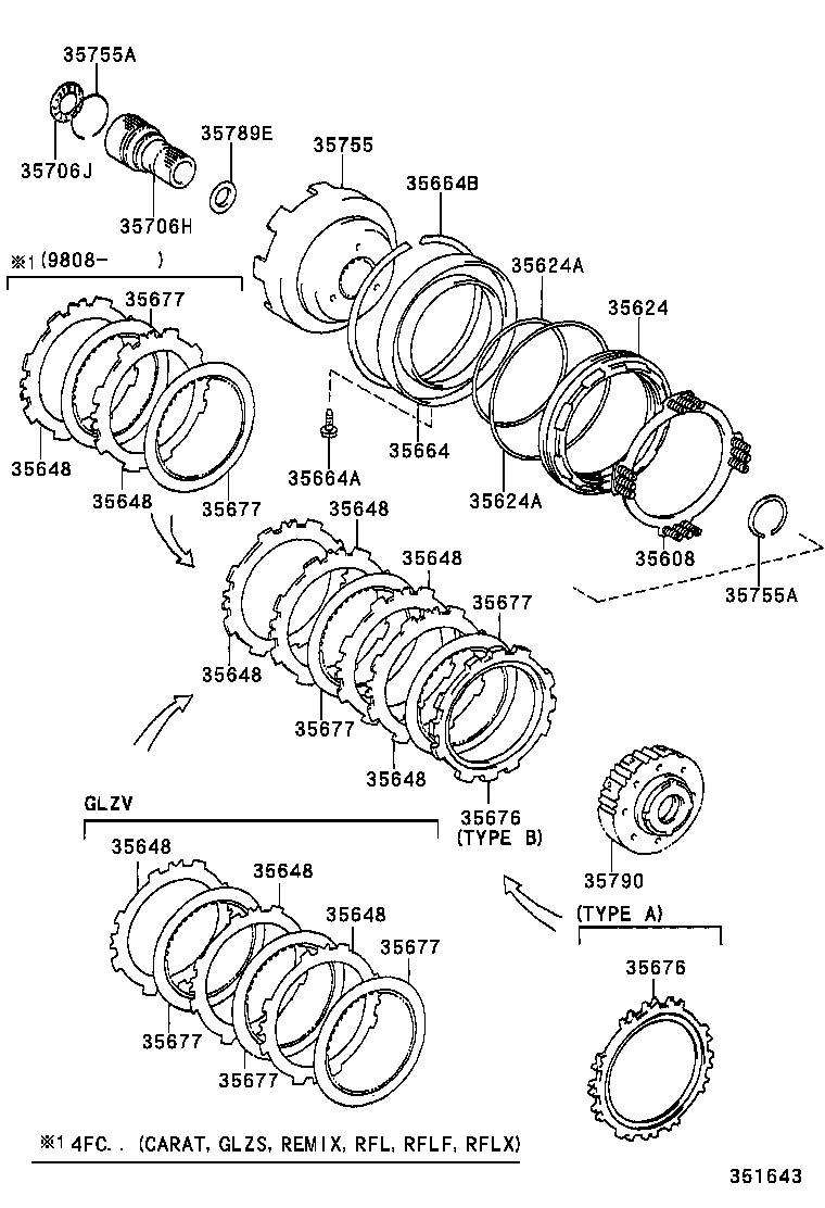  STARLET |  CENTER SUPPORT PLANETARY SUN GEAR ATM