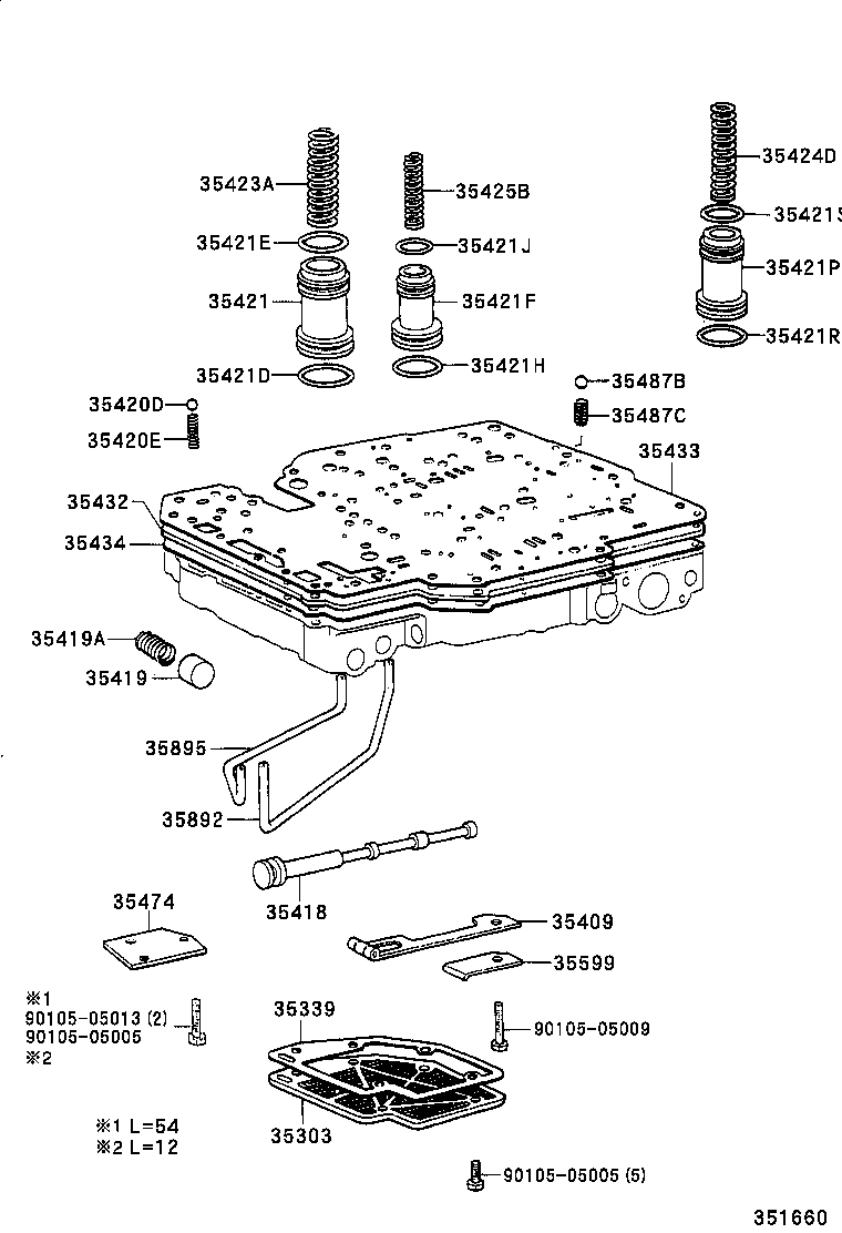  DYNA 150 TOYOACE G15 |  VALVE BODY OIL STRAINER ATM