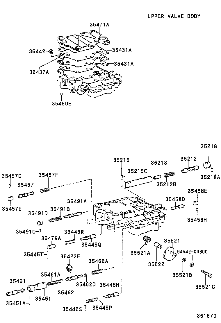  COROLLA 2 |  VALVE BODY OIL STRAINER ATM