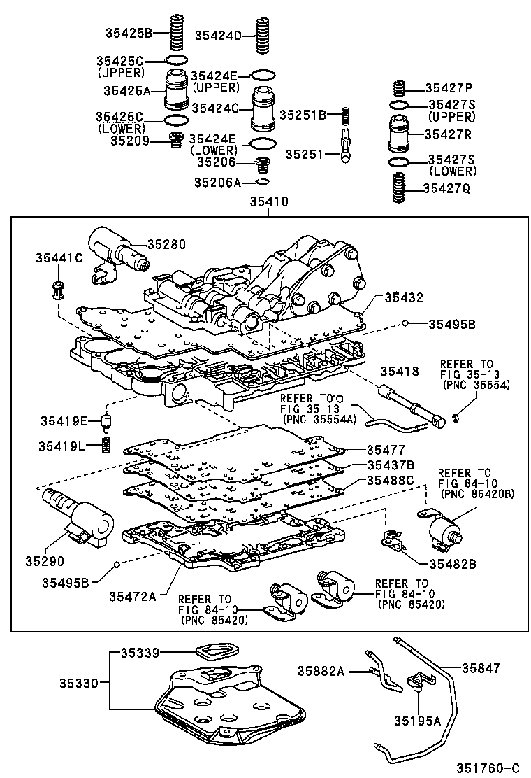  VITZ |  VALVE BODY OIL STRAINER ATM
