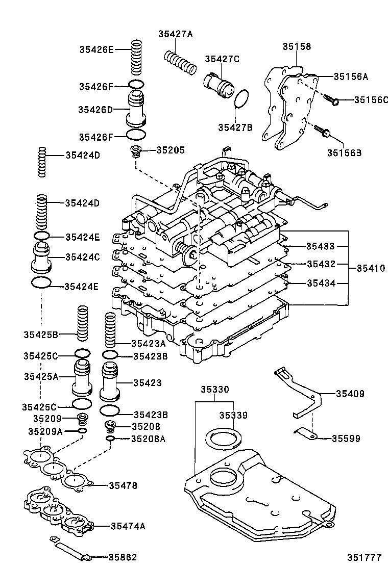  CALDINA |  VALVE BODY OIL STRAINER ATM